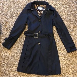 Laundry by Shelli Segal Navy Raincoat